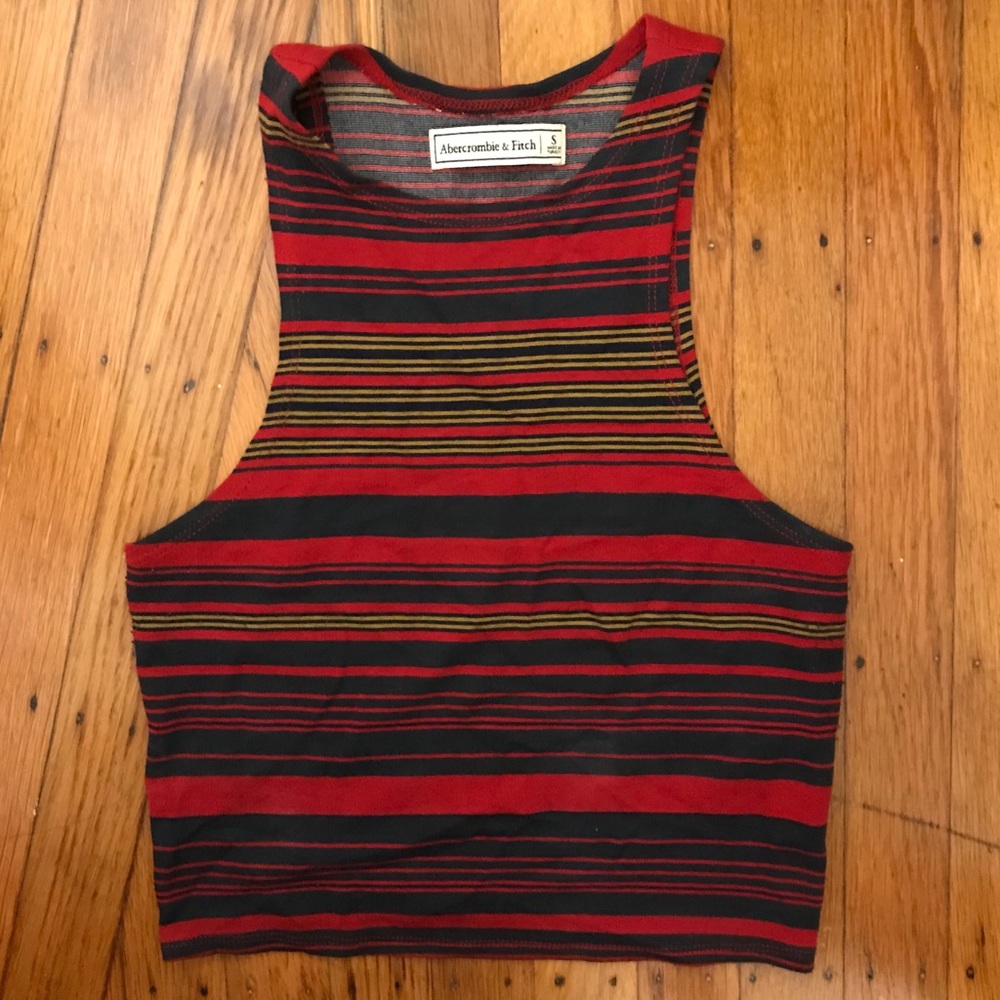 Abercrombie striped tank top